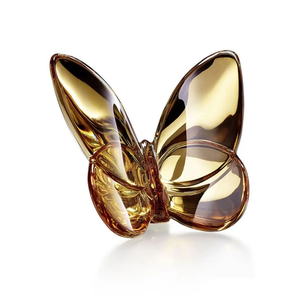 Multiple Color Crystal Butterfly Figurines Reflective Clear Crystal Glass Butterfly Ornament Vivid Super Winkling