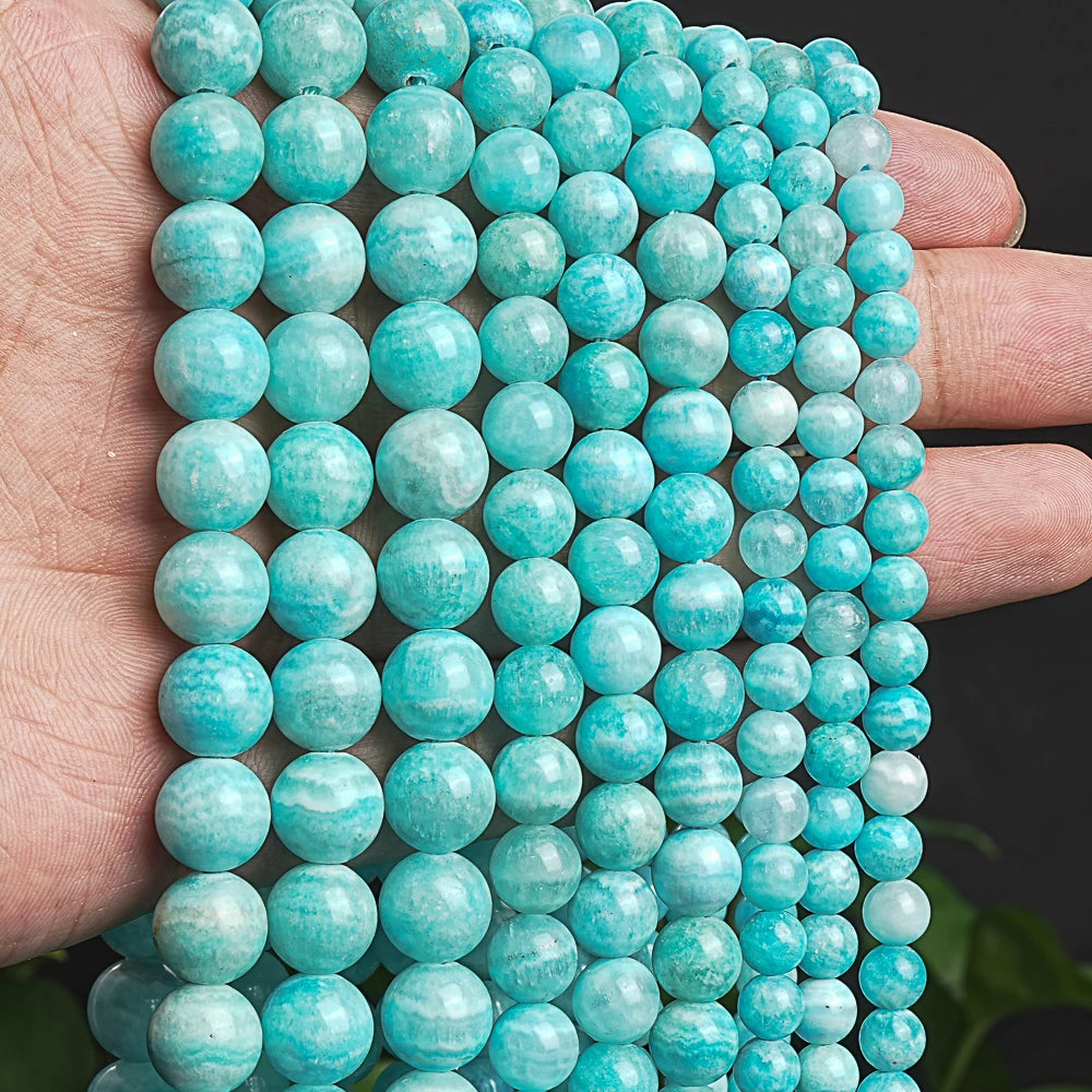 Natural Hemimorphite Round Beads Strands Crystal Loose Beads For Jewelry Making Design DIY Necklace Bracelet 6/8/10mm