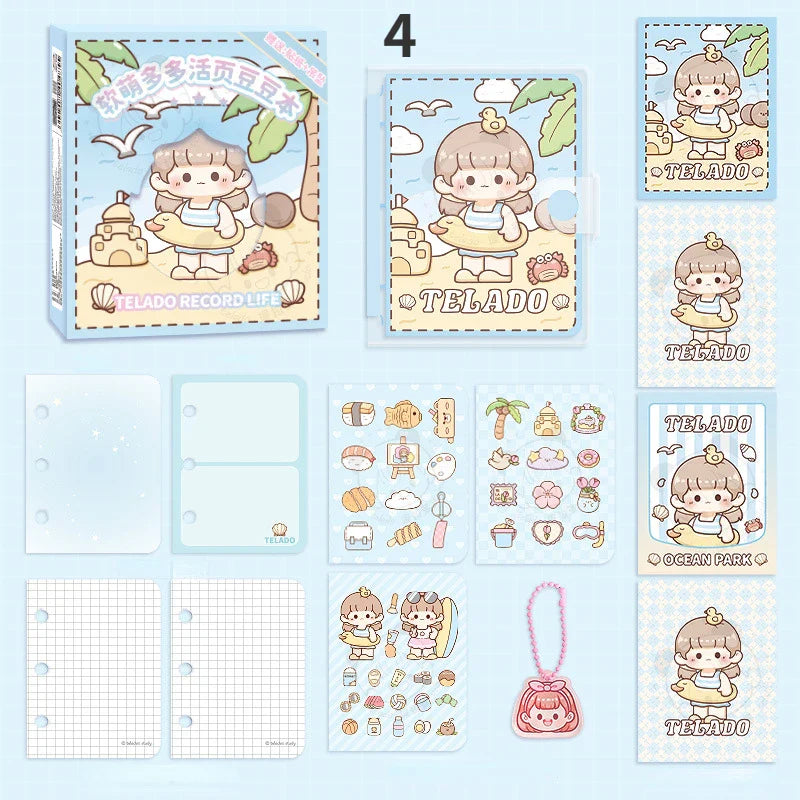 Kawaii Girl Summer Seaside Notebooks