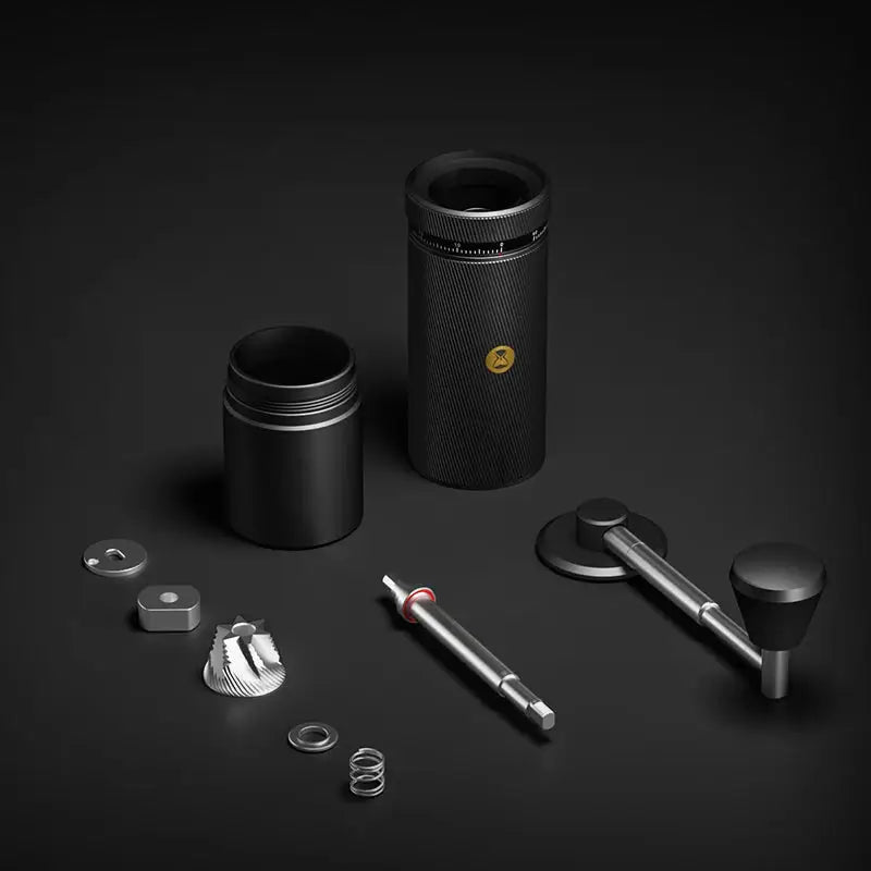 StepUP Coffee Manual Coffee Grinder Chestnut S3 – External Adjustment, S2C890 Burr-2