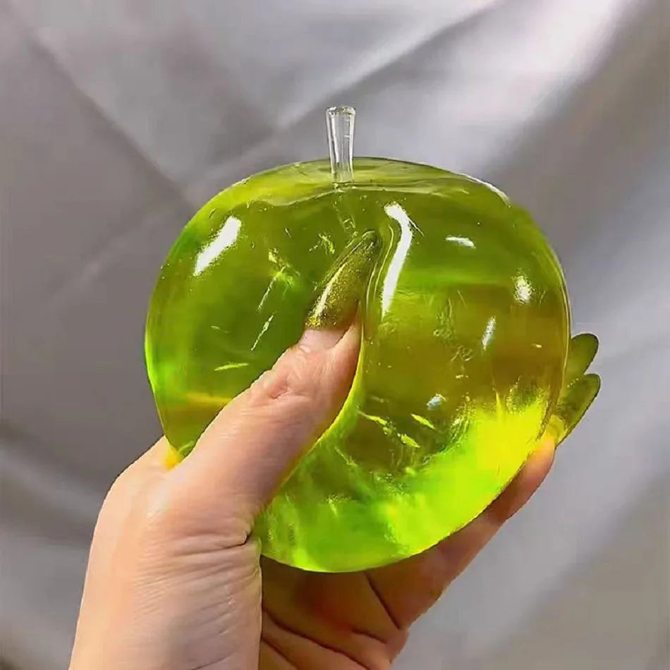 Green Apple Stress Ball | Squeeze Toy for ADHD Autism Slow Rebound Fidget Sensory Toy