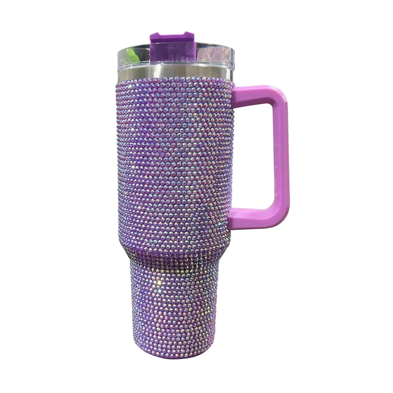 Shine Bright - Handmade 40oz Sparkling Rhinestone Stainless Steel Tumblers