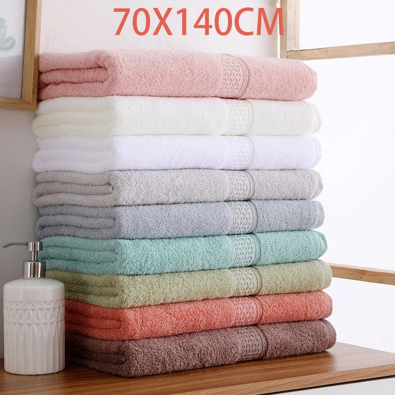 100% Cotton Adult Thickened Durable Towel  Soft Quick Dry  Absorbent Solid color Face Towel  bath household cotton face towel
