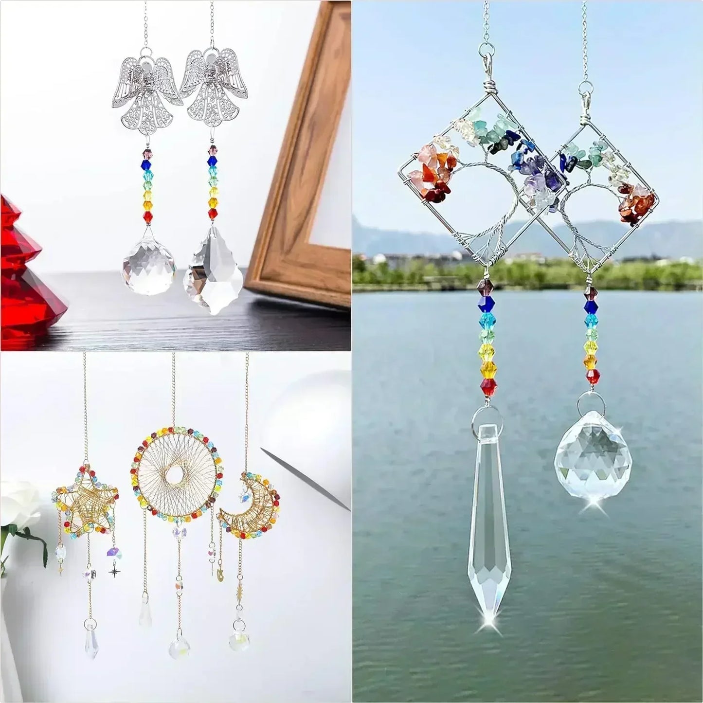 100pcs Multicolor Crystal Bicone Shaped Beads Loose Spacer Glass Beads for Jewelry Making Bracelet Necklace Earring Accessories