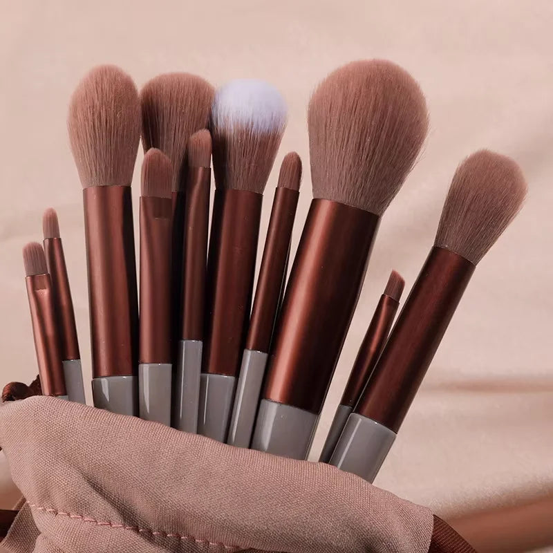 1/13PCS Soft Fluffy Makeup Brushes Set for Cosmetics Foundation Blush Powder Eyeshadow Kabuki Blending Makeup Brush Beauty Tool