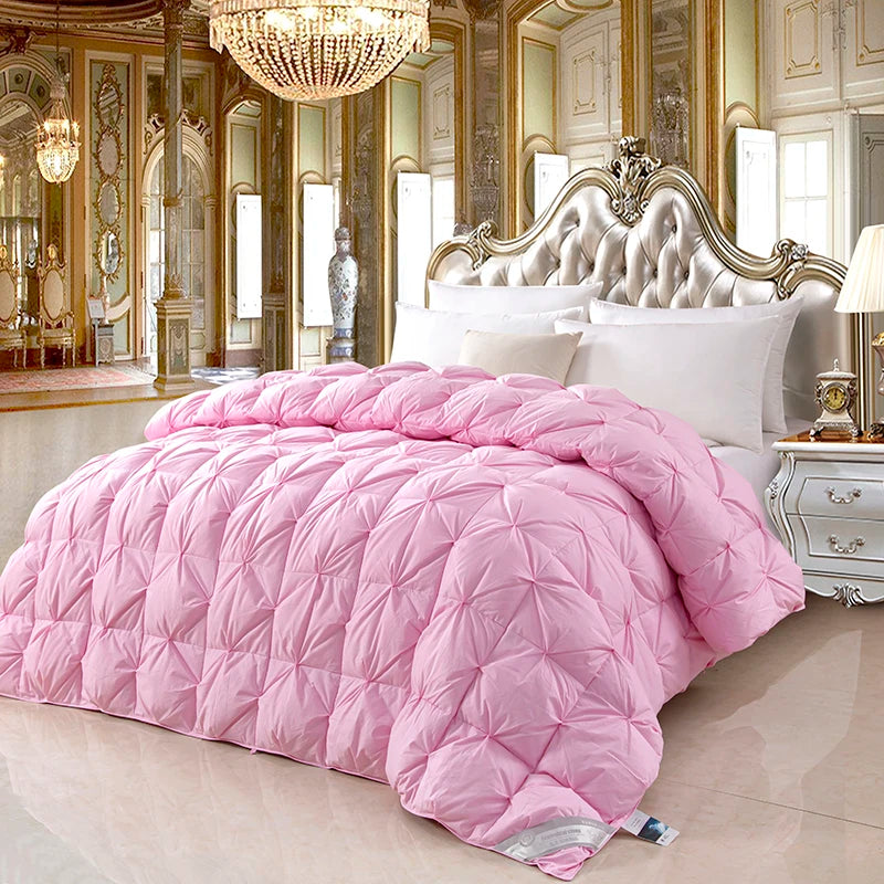 100% pure cotton goose down comforter, five-star hotel down comforter, winter thick comforter, spring and autumn comforter