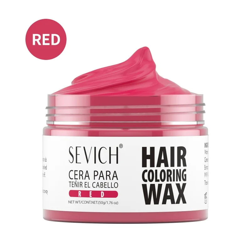 SEVICH Hair Colour Wax Temporary DIY Hair Coloring Wax One-Time Long Lasting Hair Dye Mud Cream Christmas Hair Styling Products