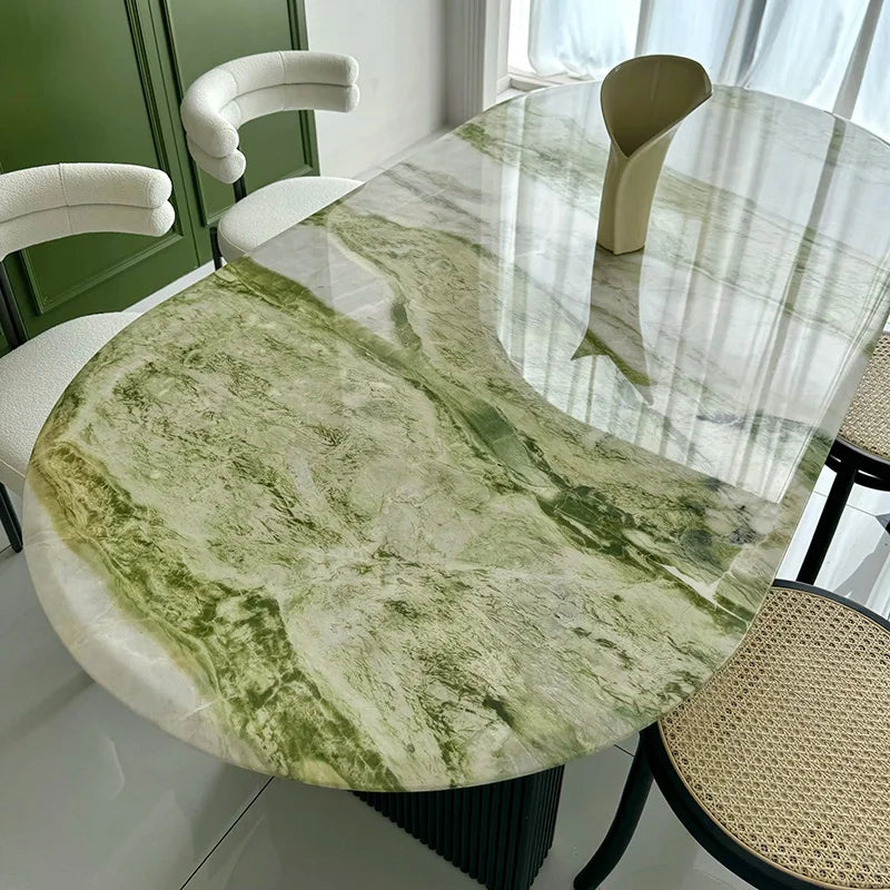 Glass Conference Dining Table Living Room Makeup Service Lounge Reception Dining Table Corner Terrace Mesa Office Furniture