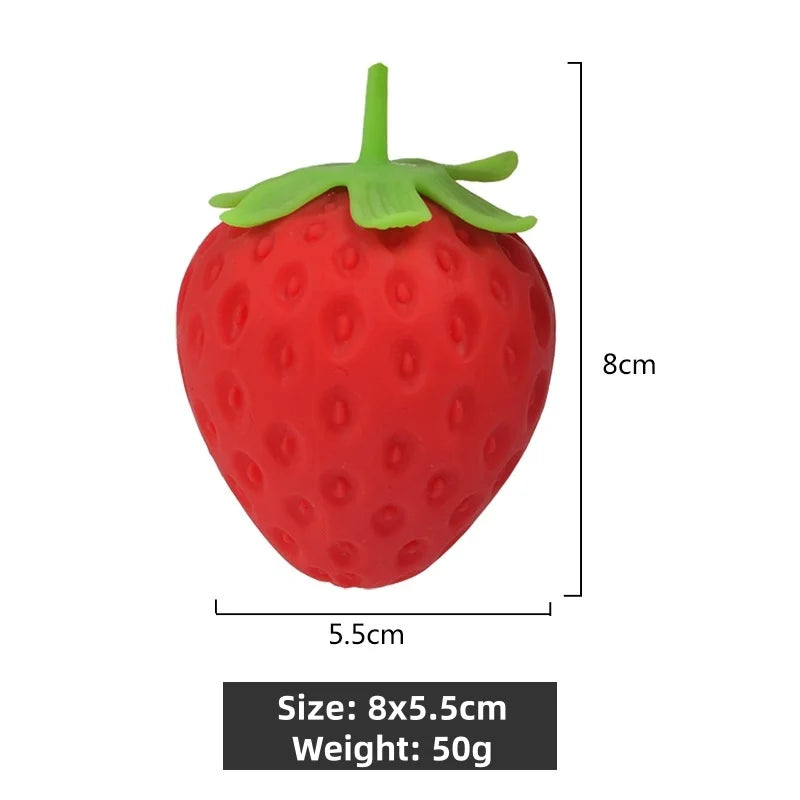 Soft Fruit Squishy Stress Relief Toy Set | Fidget Sensory Squeeze