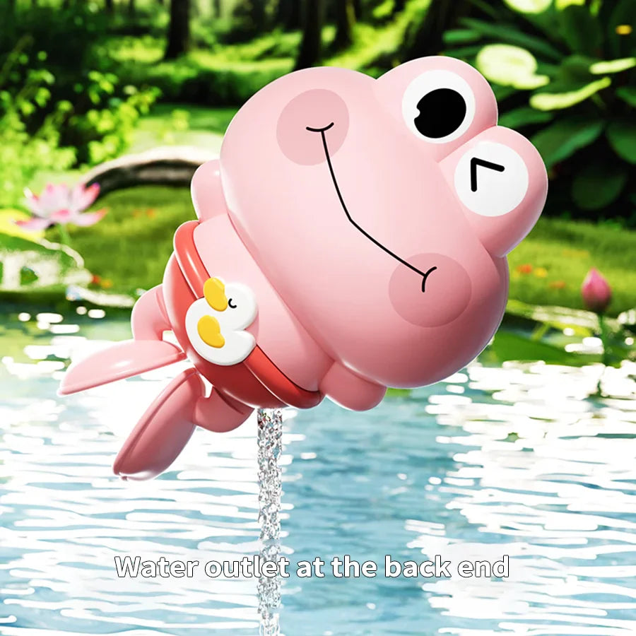 Children’s Bath Toys – Clockwork Floating & Swimming Frogs for Fun Water Play