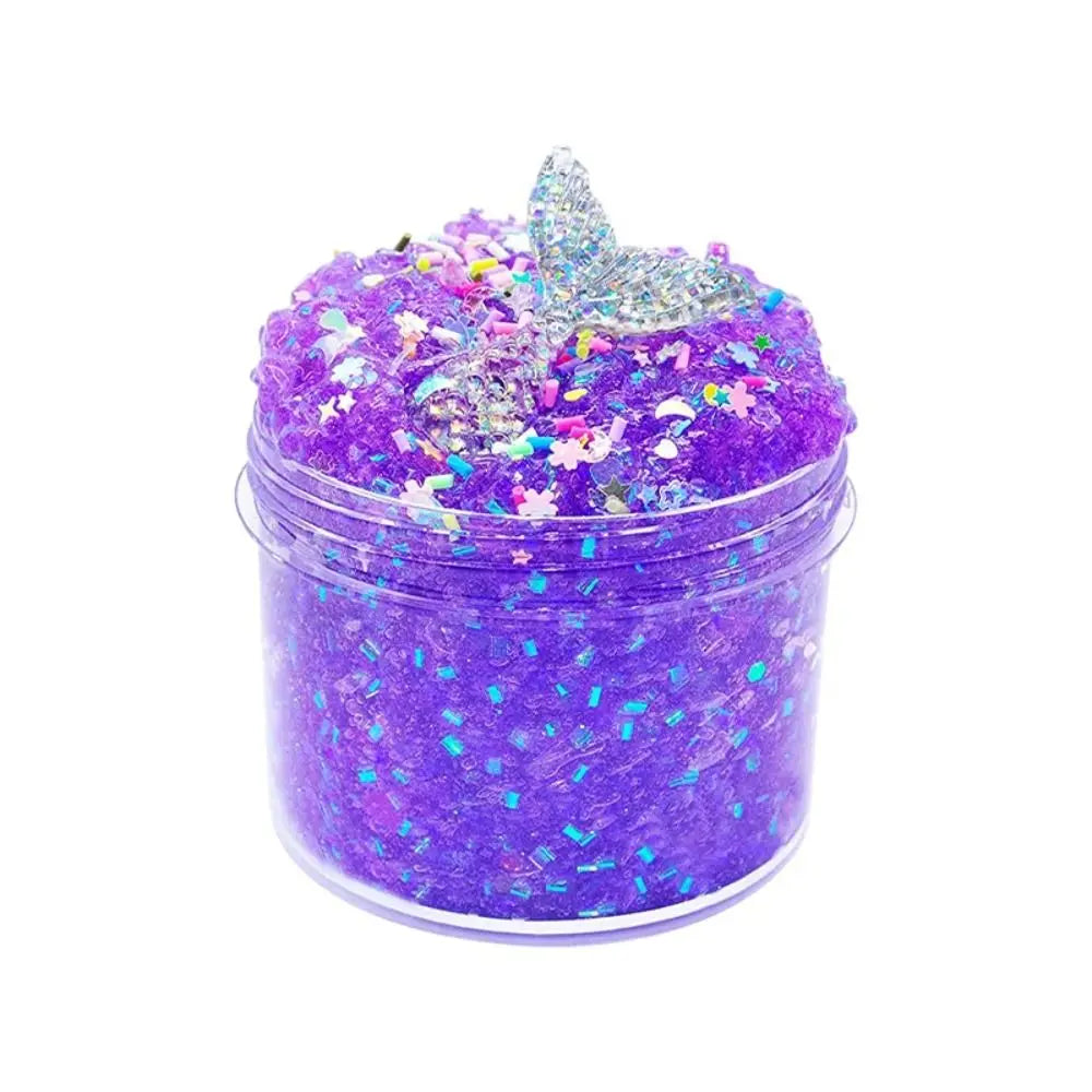 Clear 70ml Slime Kit Super Soft Non-Sticky Crystal Slime Stress Relief Party Favors Crunchy Slime for Girls Boys