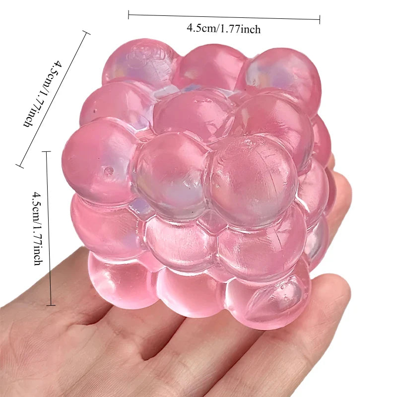 Squishy Maltose Fidget Toy | Bright Soft Colored Cubic Squeeze Stress Relief