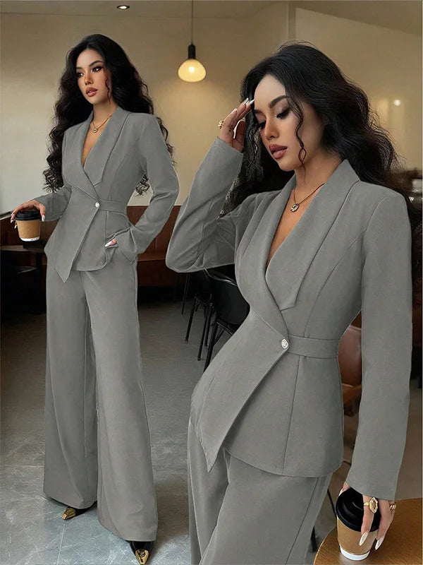 Women's 2 Piece Business Suit  - Temperament Fashion