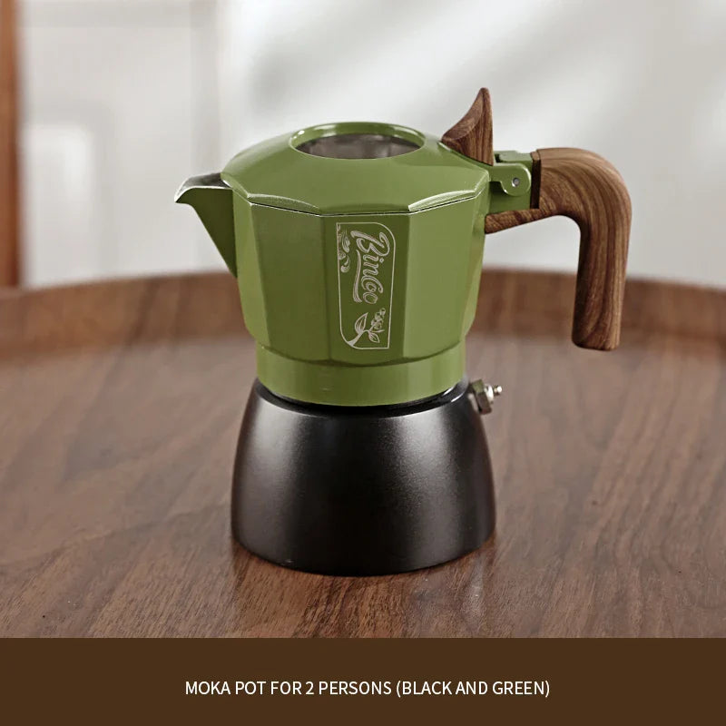 Double-valve Italian Moka Pot Aluminum Coffee-7