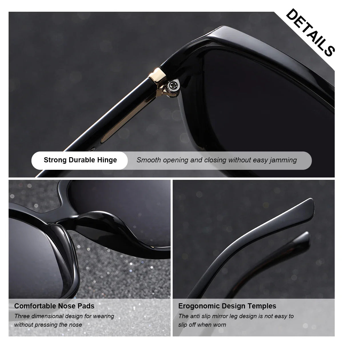 BARCUR Women’s Gradient Butterfly Frame Polarized Fashionable Sunglasses – Trendy Elegant Large PC Elliptical Design with UV400 Protection for Summer Travel Beach Shopping & Summer Style – White Gift Box Included