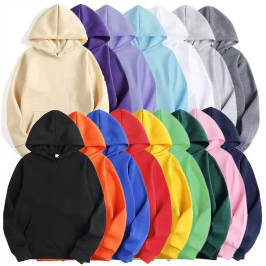Plain - Casual Hoodie Sweatshirts