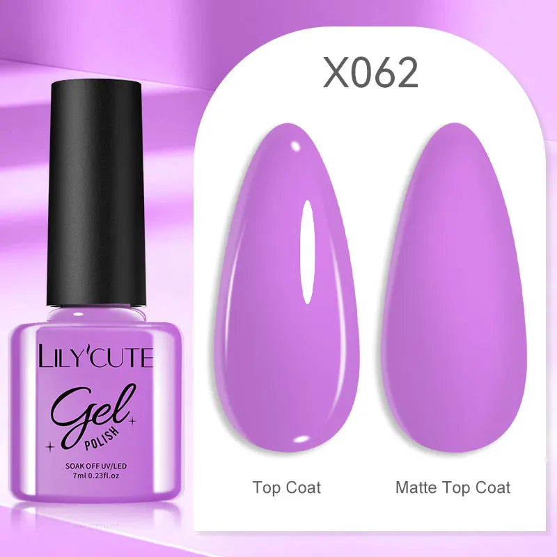 LILYCUTE 7ml Neon Reflective Nail Gel Polish Dark Flash Glitter Effect Fluorescent Gel Soak Off UV Gel Summer Nail Art Varnish