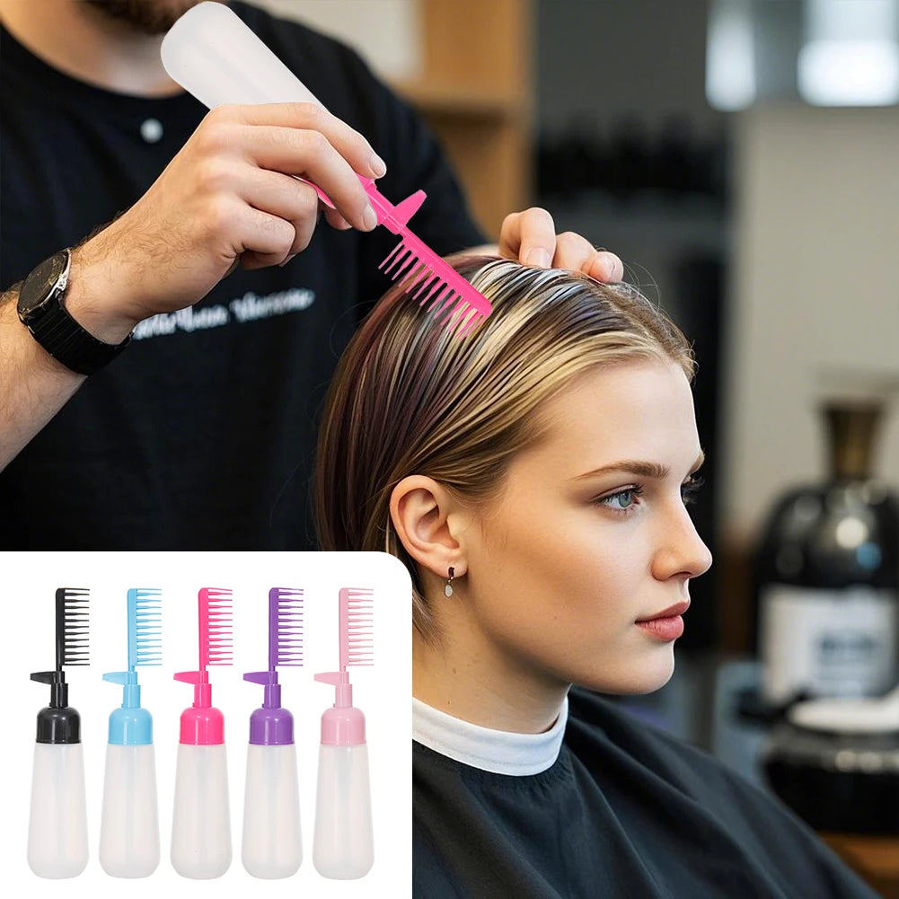 1Pc Colorful Hair Roots Massage Medicine Comb Hair for Hair Growth Serum Oil Nourish Portable Scalp Applicator Liquid Comb