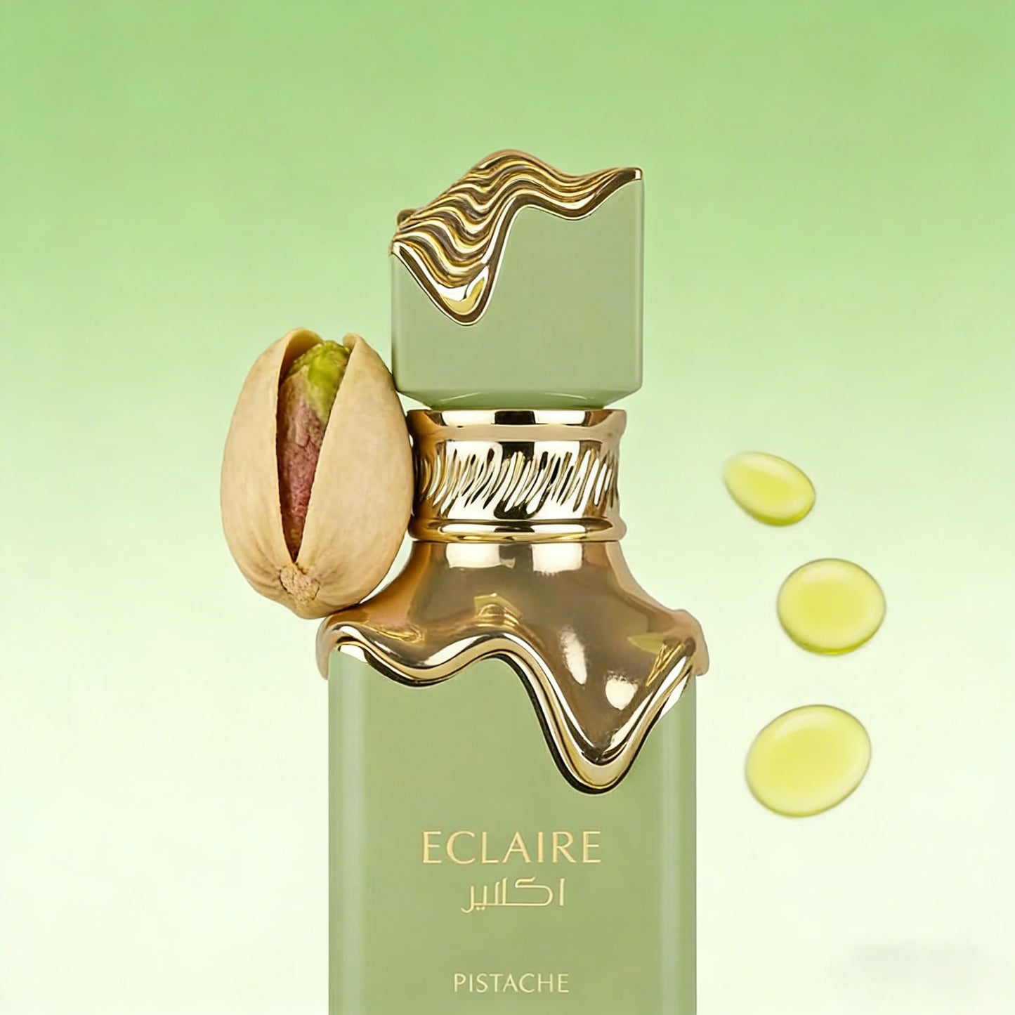 ECLAIRE pistachio - gourmet, nutty, creamy, musky - women's persistent light essence spray, 3.4 oz/100 ml