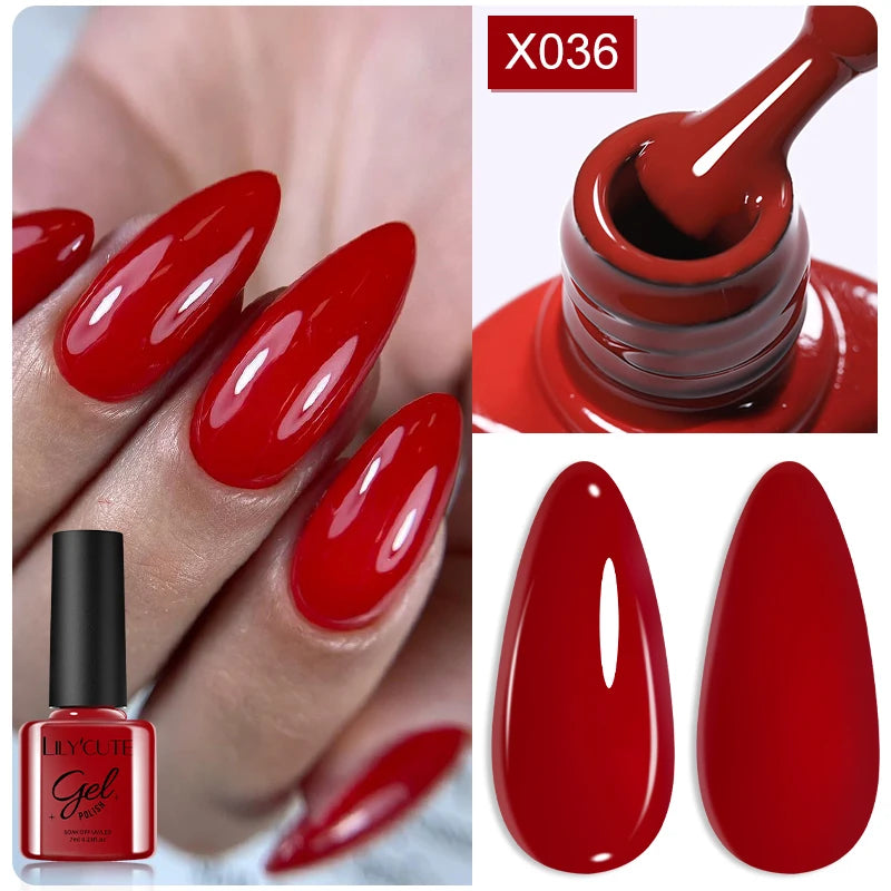 LILYCUTE 7ml Neon Reflective Nail Gel Polish Dark Flash Glitter Effect Fluorescent Gel Soak Off UV Gel Summer Nail Art Varnish