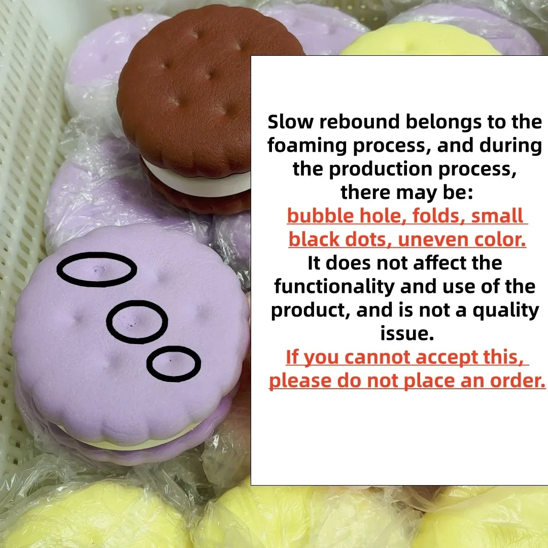 Squishy Simulated Cake Squeeze Toy | Stress Relief Slow Rising Sensory Fidget for Anxiety ADHD Autism Gifts