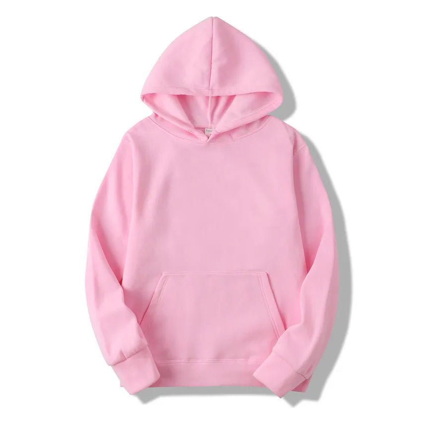 Plain - Casual Hoodie Sweatshirts