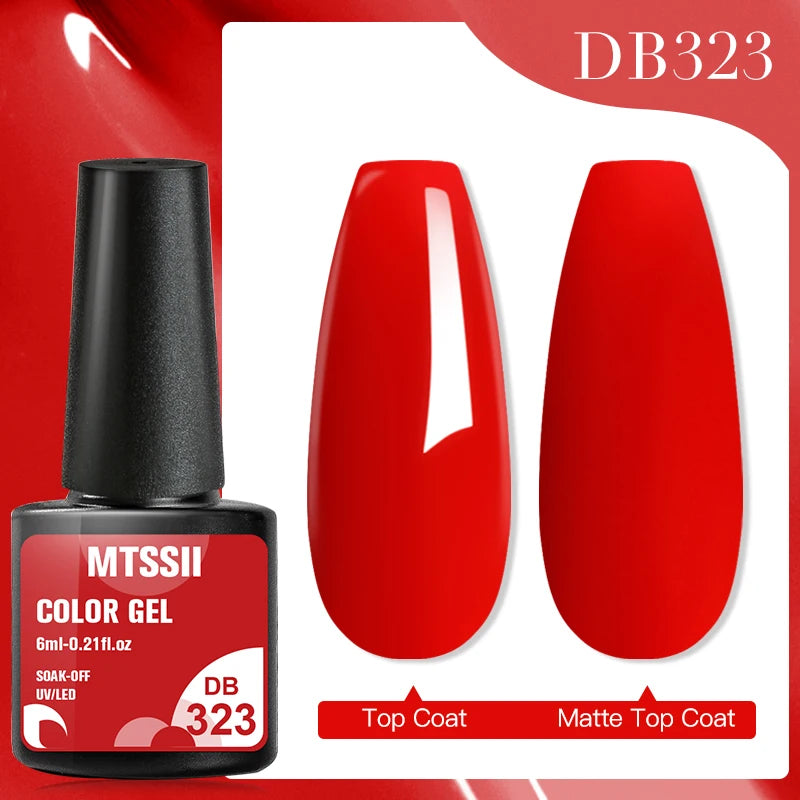 Mtssii 7ml Neon Snowflake Gel Nail Polish Fluorescent Gel UV LED Semi Permanent Glitter Snow Sequins Nails Art Design Varnishes
