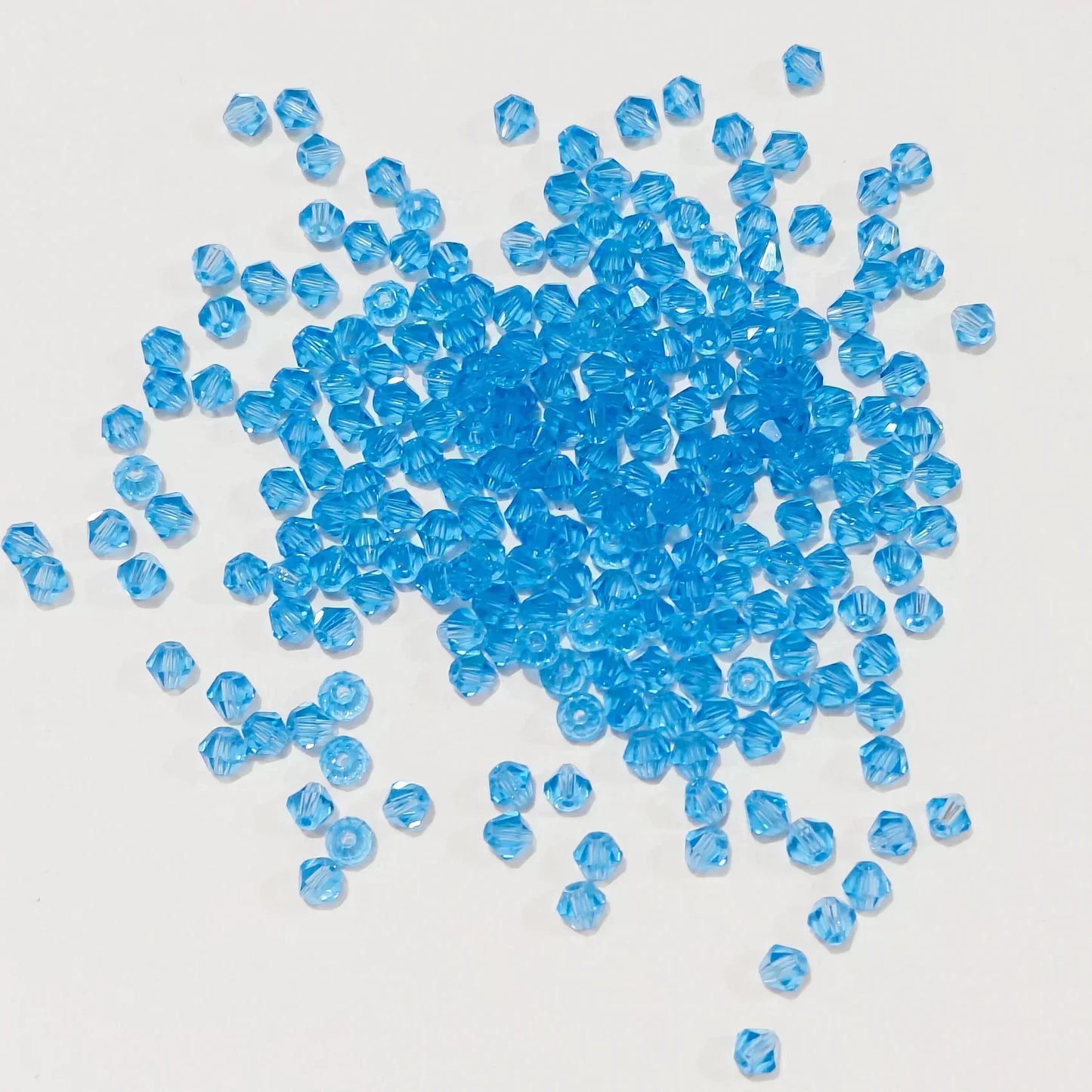 100PCS Bicone Crystal Glass Bead Colorful Loose Spacer Glass Bead for Jewelry Making DIY Necklace Earrings Bracelets Accessories