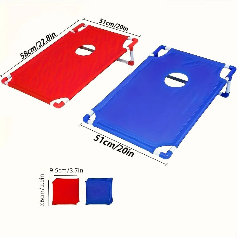 Red or Blue Foldable and Durable Corn Hole Game