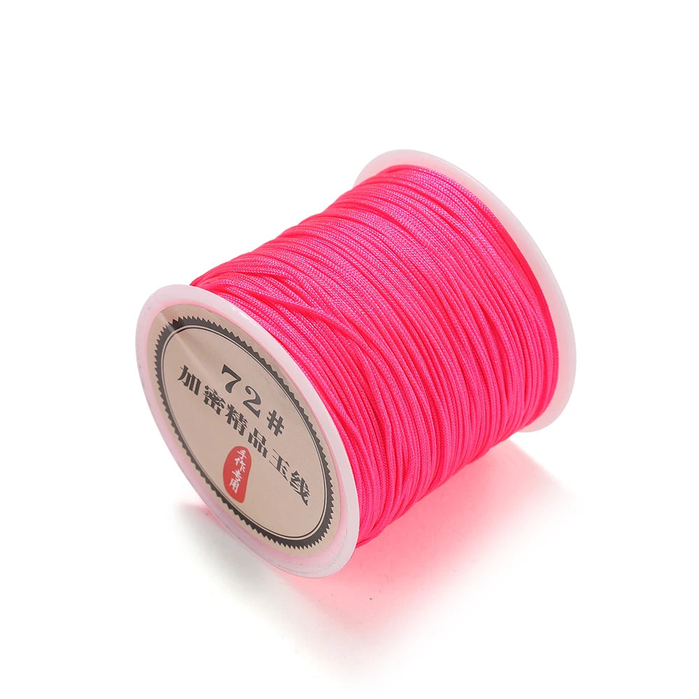 10/50M 0.8mm Nylon Thread Cord Chinese Knot Bracelet Braided String for DIY Tassel Beading Shamballa String Jewelry Making