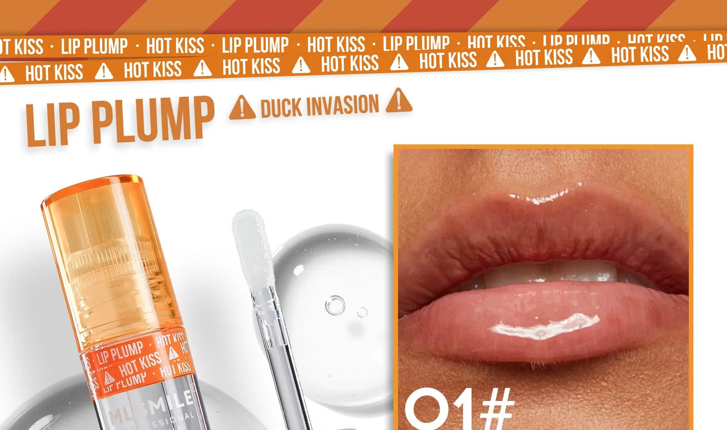 Duck Lip Plump Lip Oil Moisturizing Lip Gloss Mirror Water nature long-lasting  Gloss Gloss Pearl Lip Glaze Set
