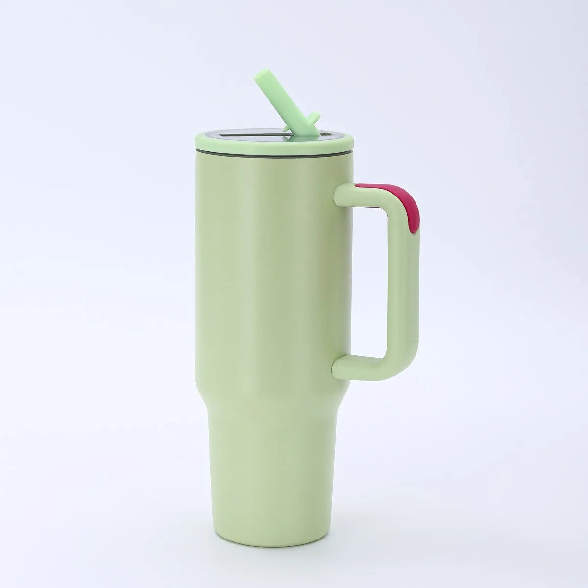 Personalized Custom Name Stainless Steel Insulated Cup With Handle And Straw For Car Use Suitable For Fitness And Outdoor Travel