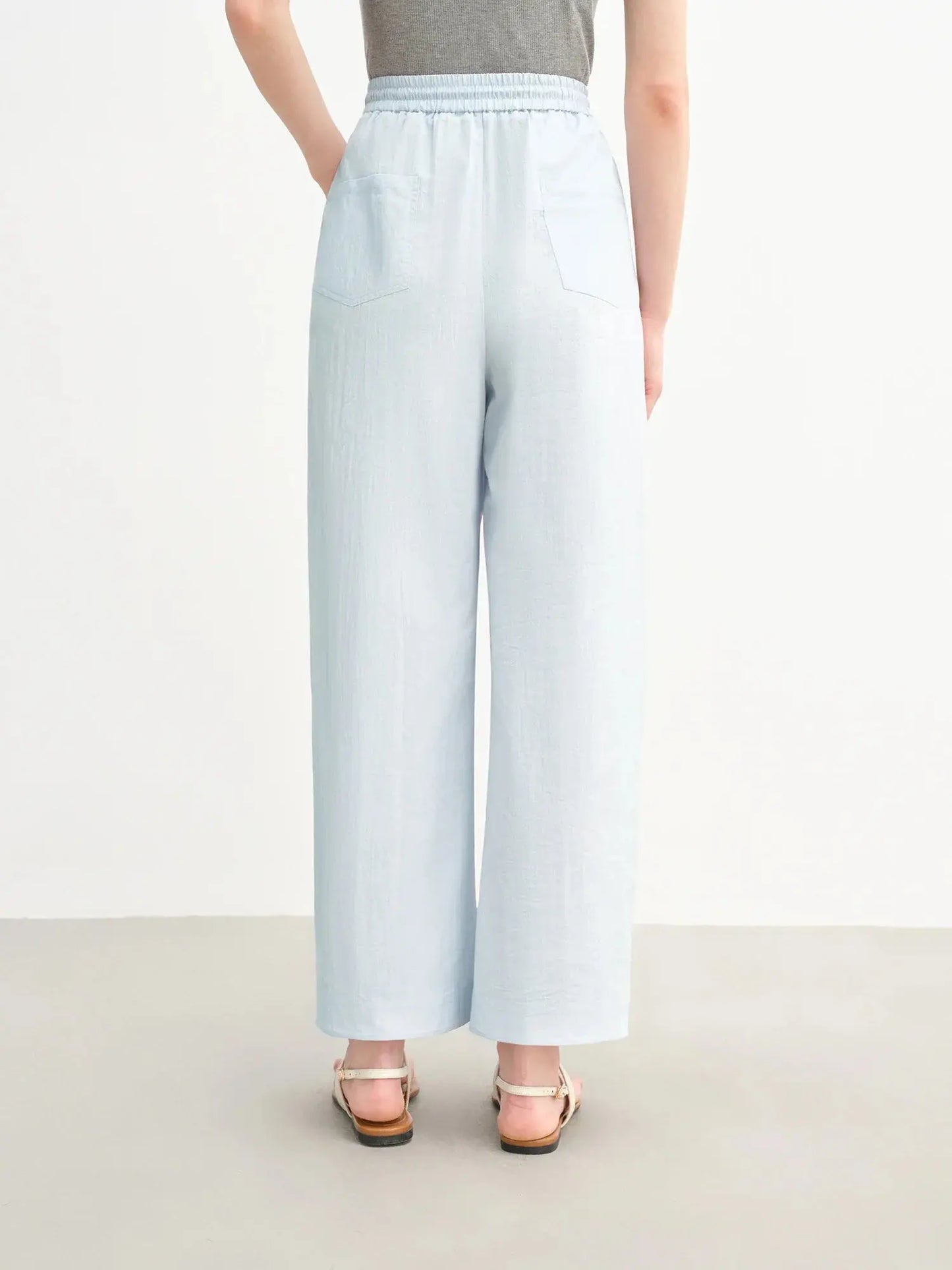Comfy Wide-Leg Drawstring Pants