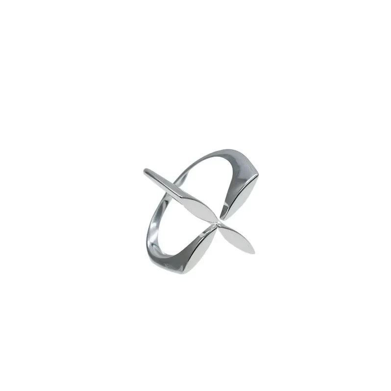 925 Sterling Silver Adjustable Zircon Vintage Ring
