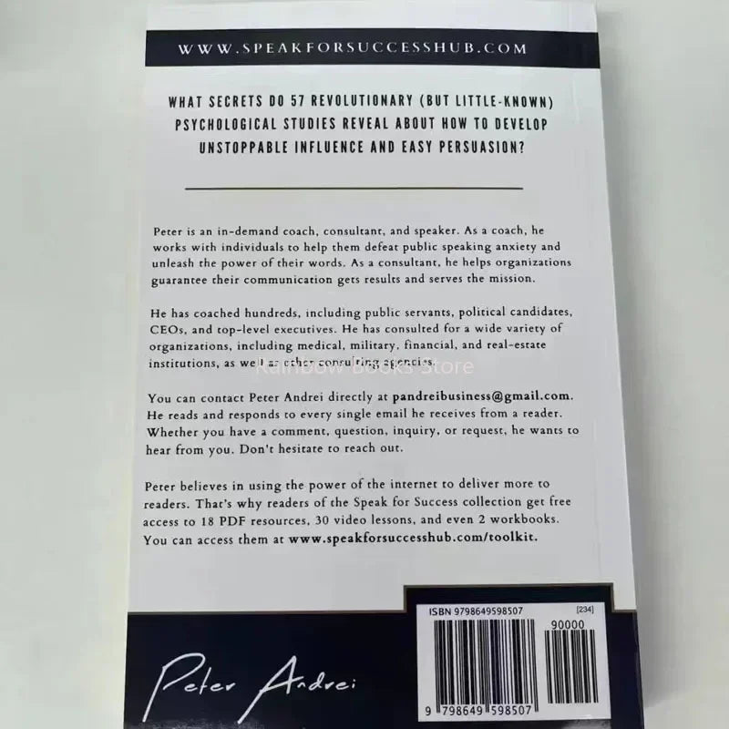 Peter Andrei's "How Highly Effective People Speak" - Psychology-Based Book on Influencing with Ease Paperback Edition
