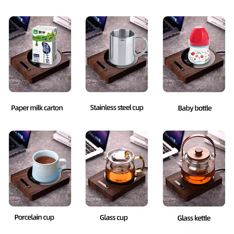 100°C Mug Warmer, 5-Gear Cup Heater for Coffee, Tea, Milk-4