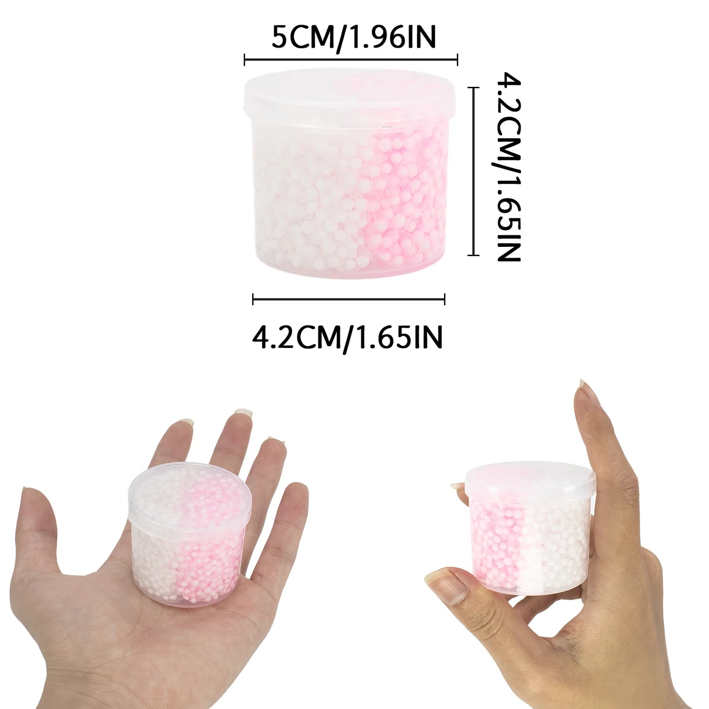 70ml Pack Strawberry Cloud Crunchy Fluffy Slime kit Foam Ball Fruit Sprinkles Slime for Girl and Boys Birthday Gifts Party Favor