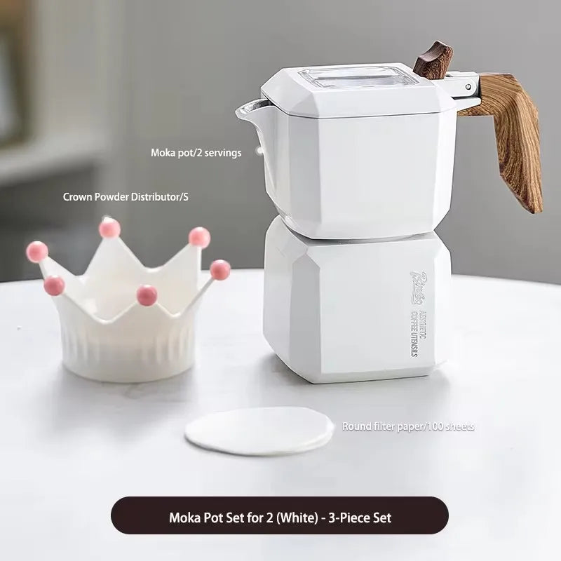 Italian Coffee Moka Pot Set Suitable for Home and Office-7