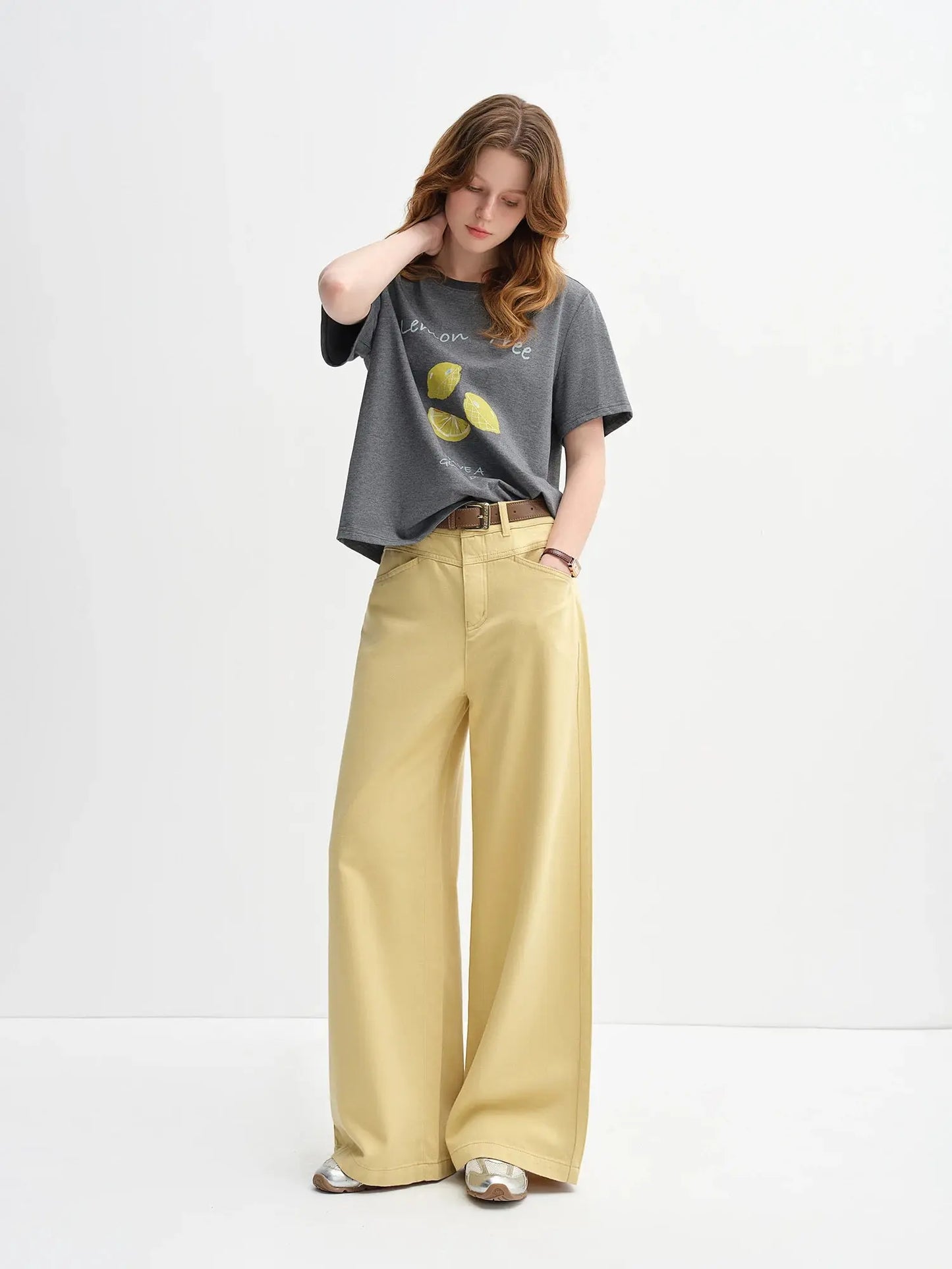 Women’s Fruit Print Cotton T-Shirt | Loose Straight Fit