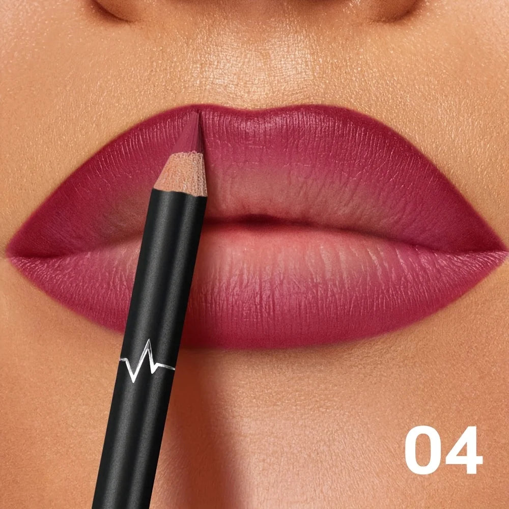 Super smooth and long-lasting lip liner pen, waterproof, sweat-proof and non-smudge, matte finish, outlining full lip shapes