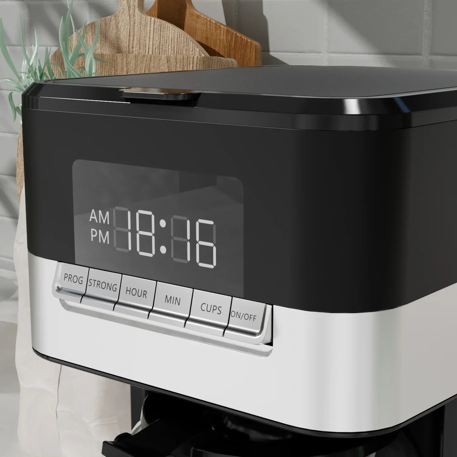 American style keep warm function electric programmable single service drip coffee machine-3