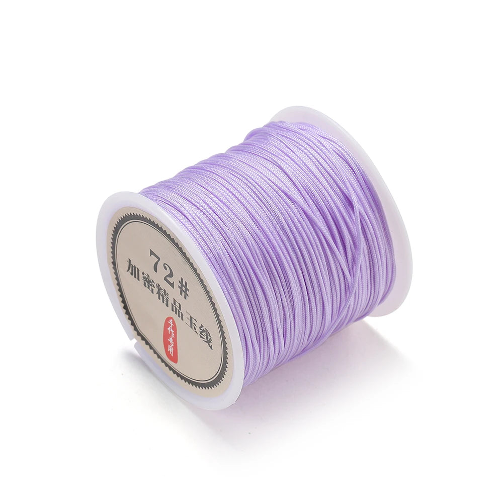 10/50M 0.8mm Nylon Thread Cord Chinese Knot Bracelet Braided String for DIY Tassel Beading Shamballa String Jewelry Making