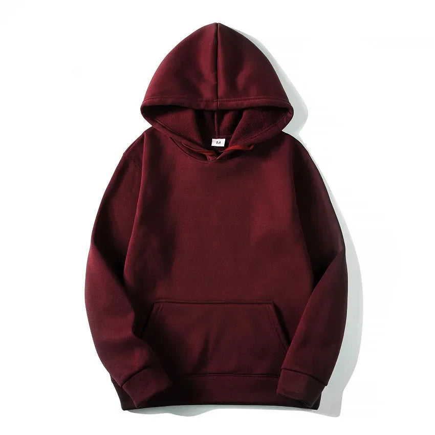 Plain Fashion Hoodies - Solid Color Sweatshirts