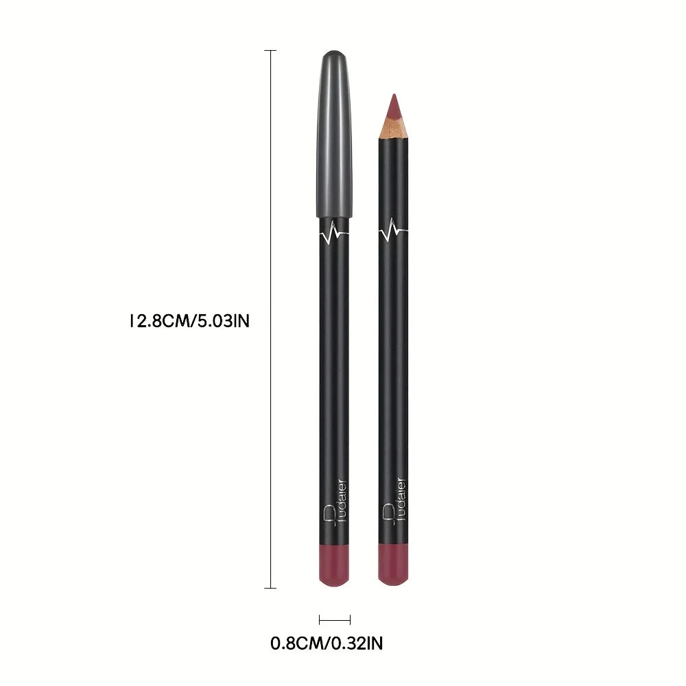 Super smooth and long-lasting lip liner pen, waterproof, sweat-proof and non-smudge, matte finish, outlining full lip shapes