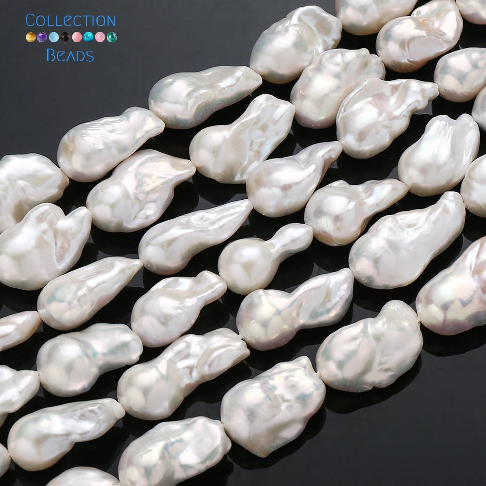 Natural Freshwater Baroque Irregular Shape Pearl Beads High Quality Punch Loose Beads For Jewelry Making DIY Necklace Bracelet