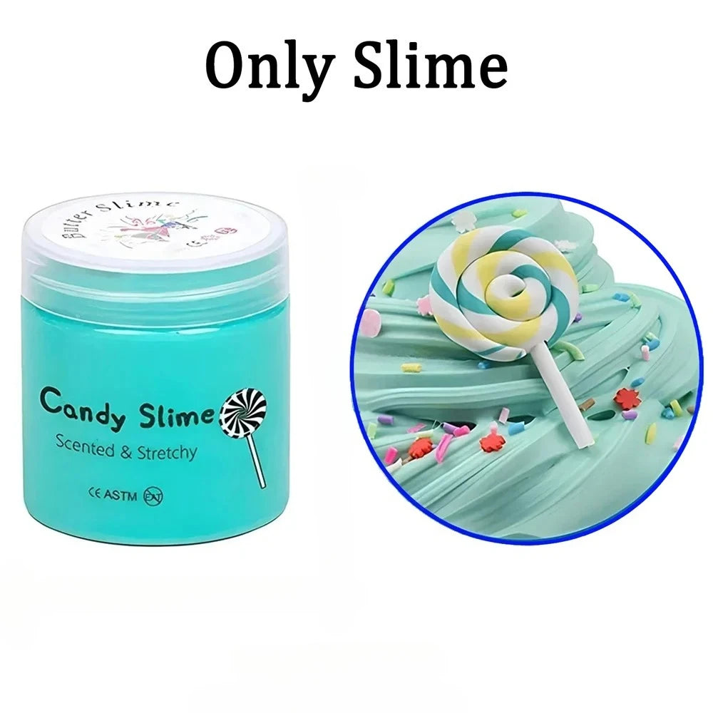 12 piece butter slime set, party gifts, prizes, puzzle toys, stress relief toy 50ml, birthday gifts for children boys and girls