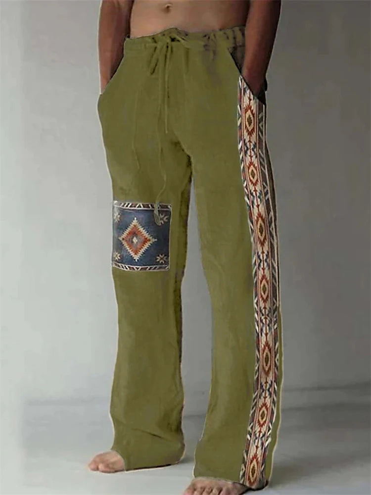 2025 Spring And Summer New Graffiti Drawstring Long Men's Sweatpants 3D Printed Beach Pants Men's Clothing Ground Casual Pants
