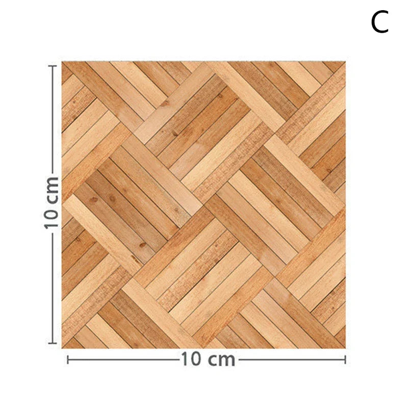 1:12 Dollhouse Miniature Grain Floor Wallpaper Tiles Sticker | Bathroom Living Room Decor