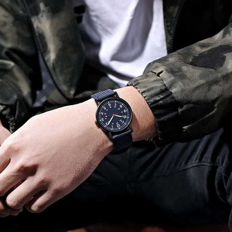 Canvas Strap Outdoor Military Watch