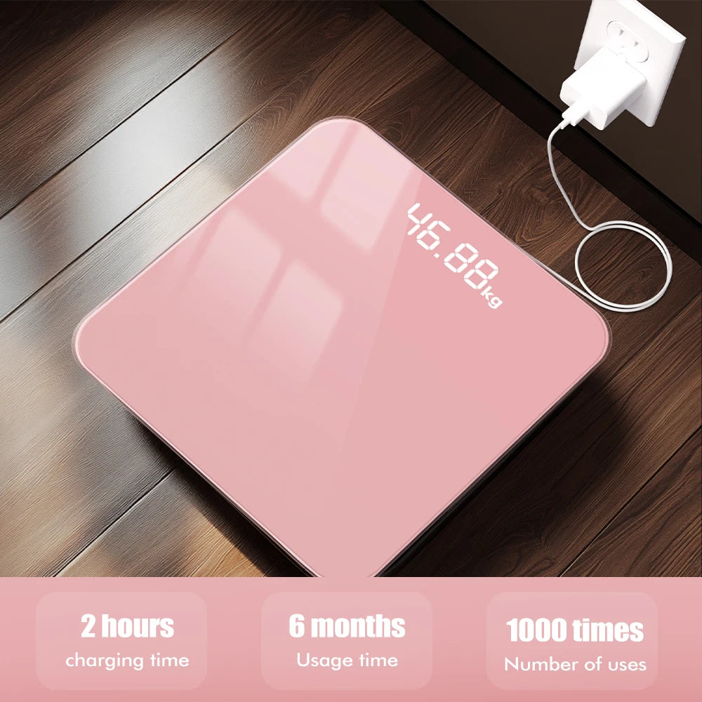 Digital Bathroom Scale LED Smart Body Fat Scale Accurate Measurement weight Included 3*AAA Batteries Analyzer Testing Scale